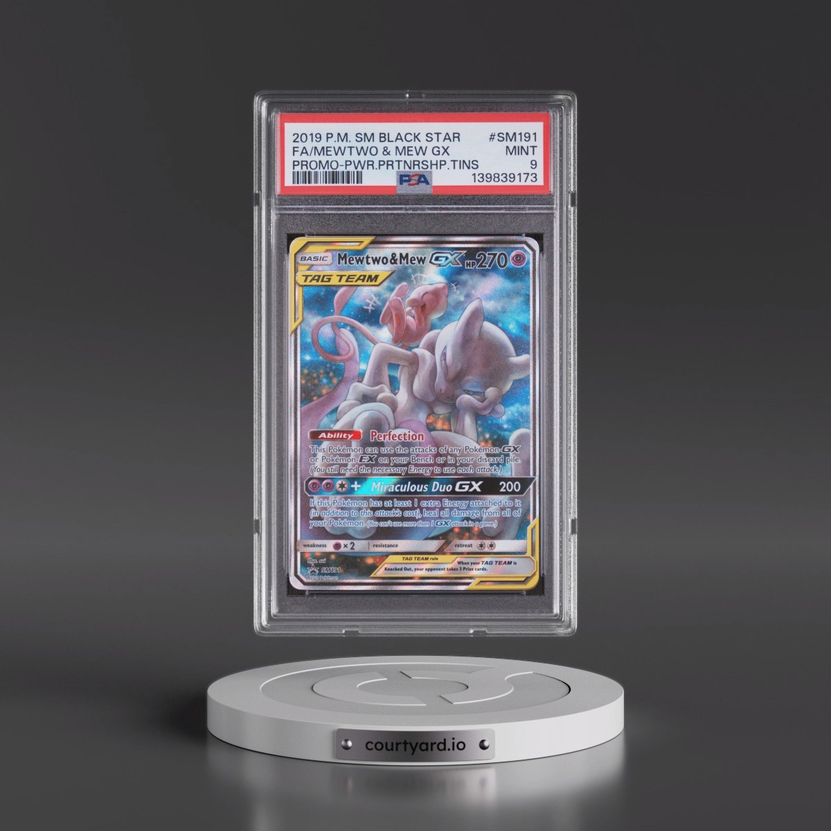 2019 Mewtwo & Mew GX Full Art - Pokémon Pokémon SM Black Star